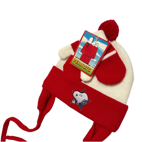 💎Peanuts snoopy hat and mittens set - Picture 1 of 5